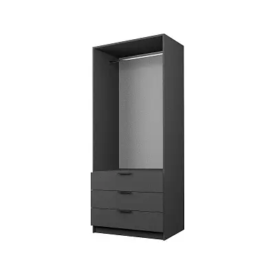 картинка Шкаф ЭКОН распашной 2-х дверный с 3-мя ящиками со штангой от магазина КУПИ КУПЕ